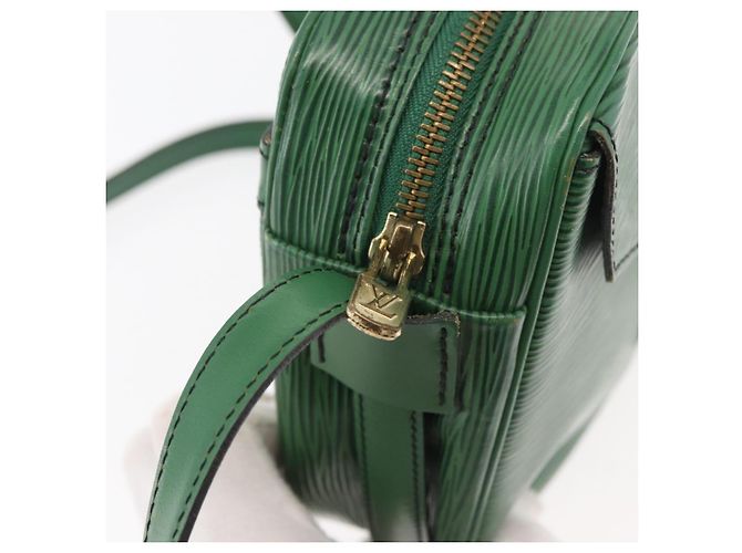 LOUIS VUITTON Bolso de Hombro Epi Jeune Fille MM Verde M52154 LV Auth ep14448 - vista 9
