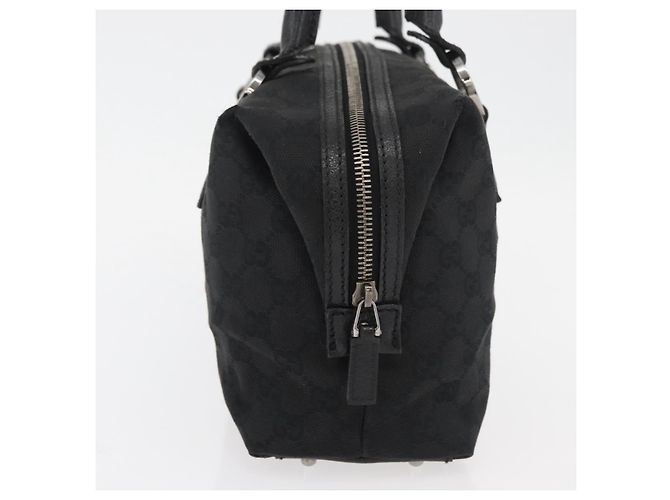 Bolsa de mão GG Canvas Gucci Preto Prata 113009 Auth 176335 - vista 4