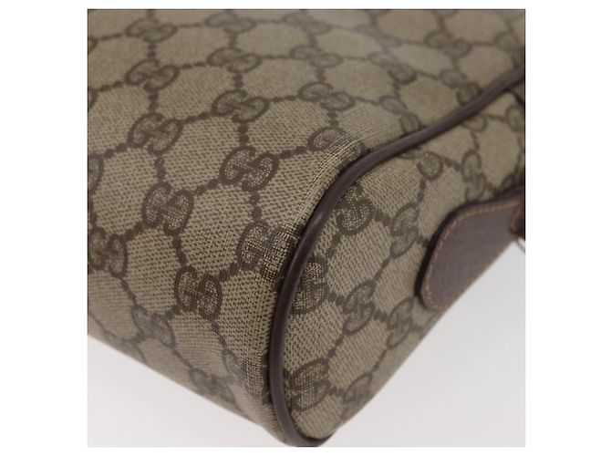 GUCCI GG Supreme Web Sherry Line Tasche aus PVC Beige Gold 001 113 6472 Auth 176195 Golden - Ansicht 17
