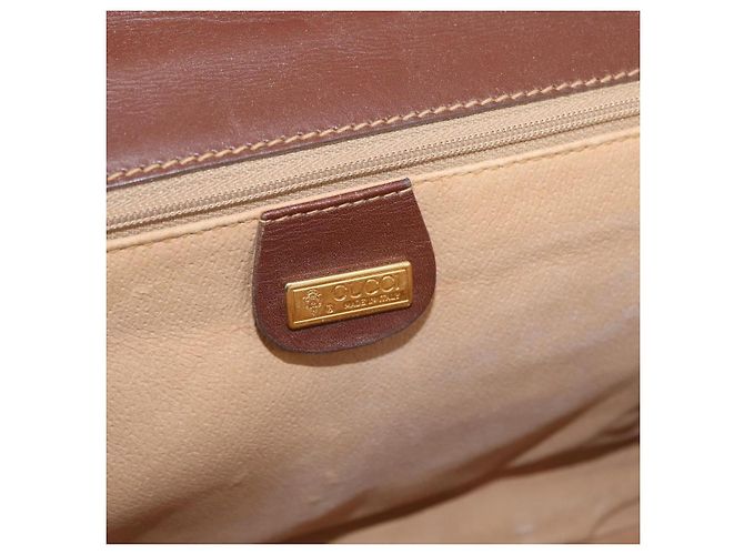 Gucci Borsa a Spalla GG Supreme PVC Marrone Oro 004 49 0195 Auth ep14421 D'oro - vista 18
