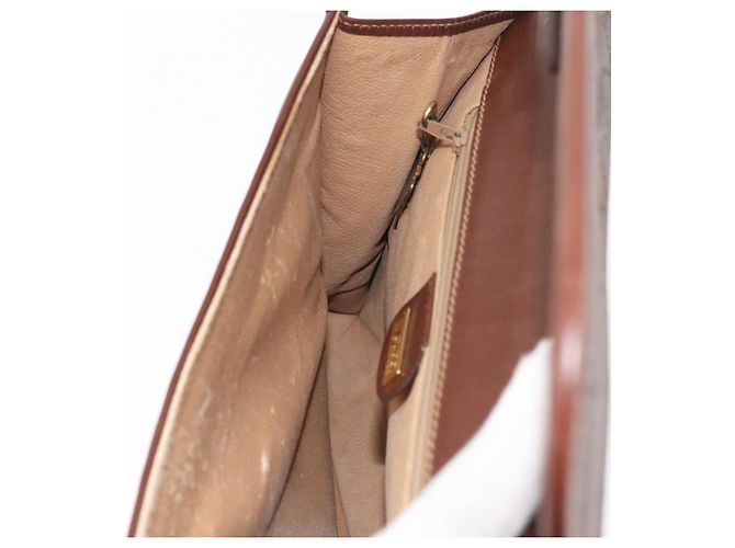 Gucci Borsa a Spalla GG Supreme PVC Marrone Oro 004 49 0195 Auth ep14421 D'oro - vista 20