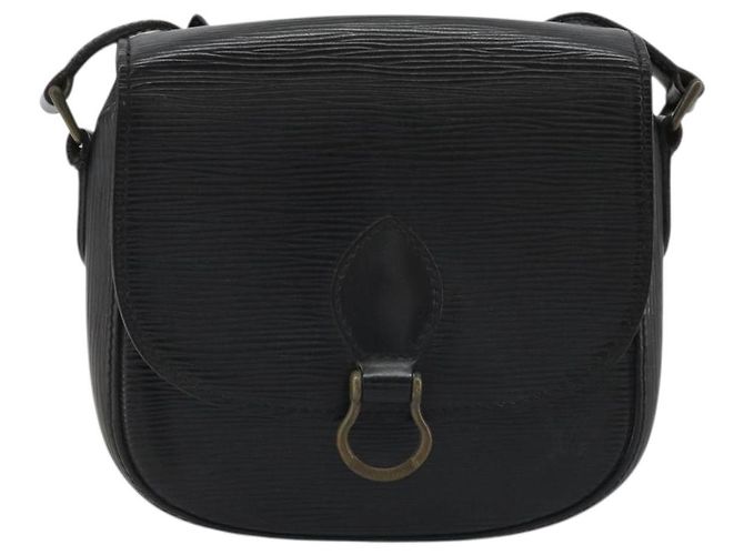 LOUIS VUITTON Borsa a Spalla Epi Saint Cloud PM Nera M52212 LV Auth 176728 Nero - vista 13