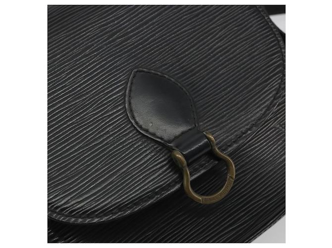 LOUIS VUITTON Borsa a Spalla Epi Saint Cloud PM Nera M52212 LV Auth 176728 Nero - vista 18