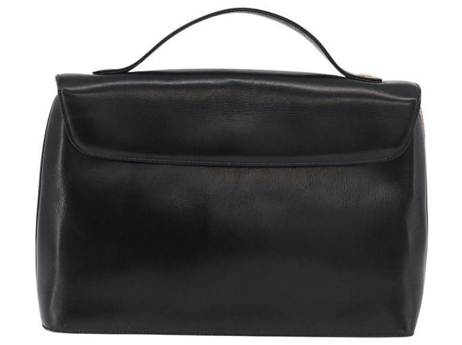Borsa Christian Dior in pelle di vitello nera e oro Auth 176736 Nero D'oro - vista 2