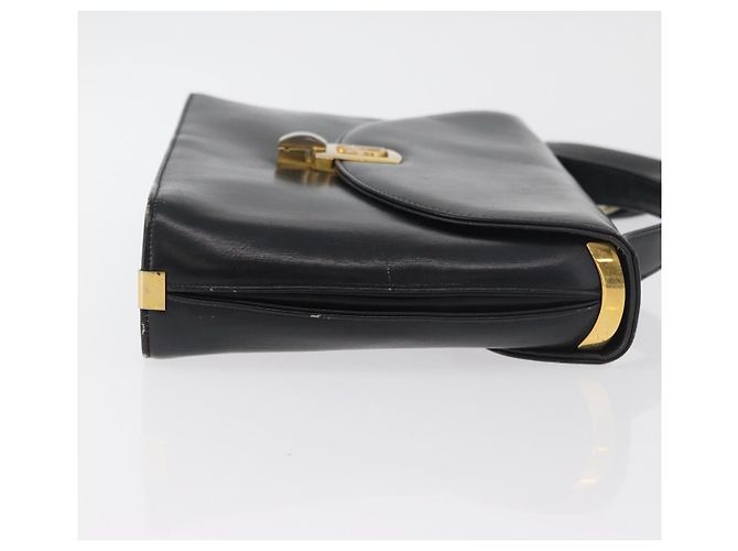 Borsa Christian Dior in pelle di vitello nera e oro Auth 176736 Nero D'oro - vista 3
