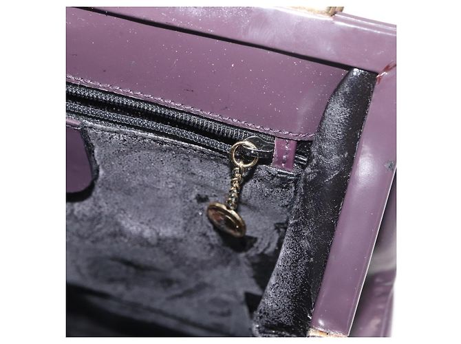 Bamboo Borsa a mano in bambù GUCCI patinata Bordeaux Oro 000 4781 0295 Auth 176222 D'oro Bordò - vista 21