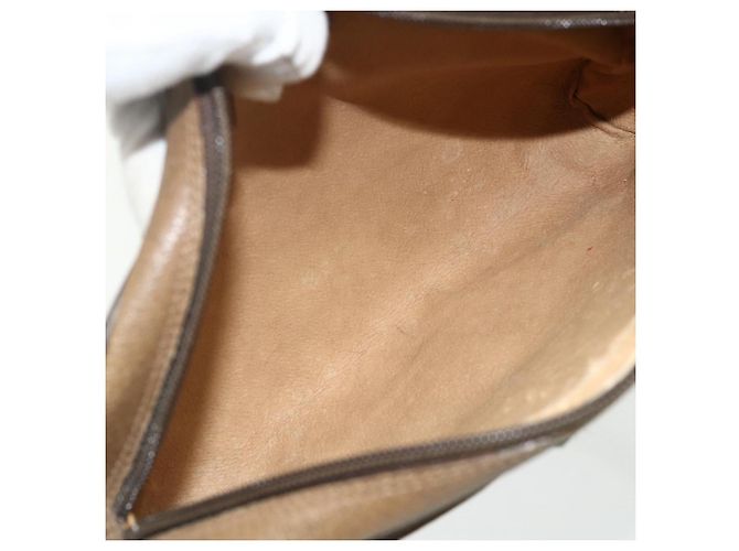 Borsa Sherry Line GG Supreme Web di GUCCI in PVC beige e oro 116 02 089 Auth ep14174 D'oro - vista 10
