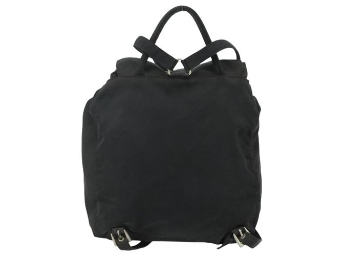 PRADA Backpack Nylon Black Silver Auth bs34471 Silvery - view 2