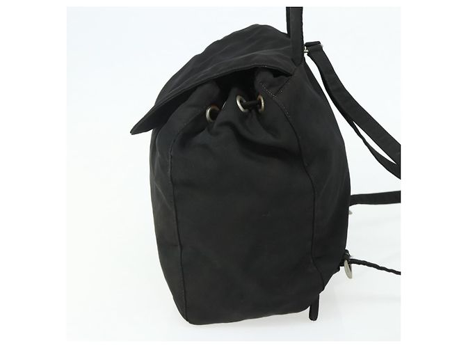 PRADA Backpack Nylon Black Silver Auth bs34471 Silvery - view 4