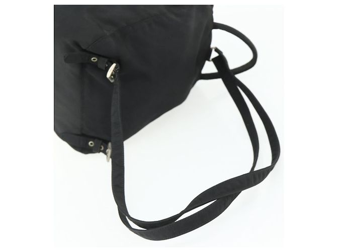PRADA Backpack Nylon Black Silver Auth bs34471 Silvery - view 8