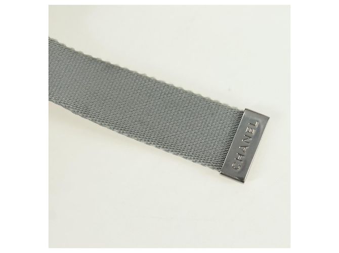 CHANEL Zaino Doudone in nylon blu argento CC Auth mr2366SAM - vista 10