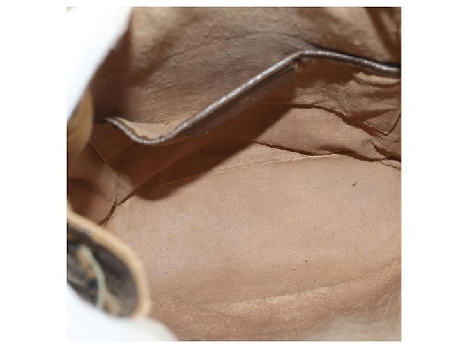 Borsa Sherry Line GG Supreme Web di GUCCI in PVC beige e oro 72 02 034 Auth 176268 D'oro - vista 11