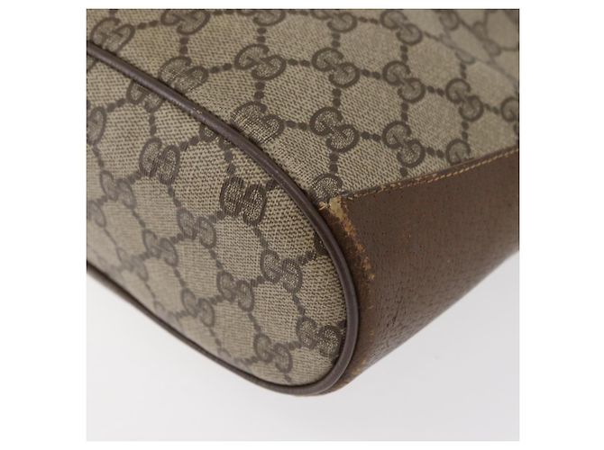 Borsa Sherry Line GG Supreme Web di GUCCI in PVC beige e oro 72 02 034 Auth 176268 D'oro - vista 14