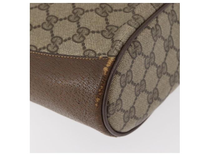 Borsa Sherry Line GG Supreme Web di GUCCI in PVC beige e oro 72 02 034 Auth 176268 D'oro - vista 15