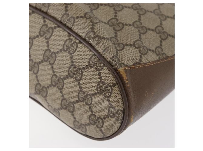 Borsa Sherry Line GG Supreme Web di GUCCI in PVC beige e oro 72 02 034 Auth 176268 D'oro - vista 16