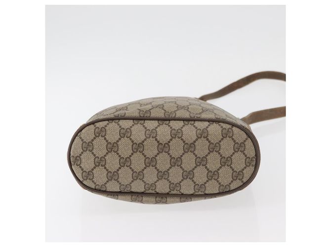 Borsa Sherry Line GG Supreme Web di GUCCI in PVC beige e oro 72 02 034 Auth 176268 D'oro - vista 5