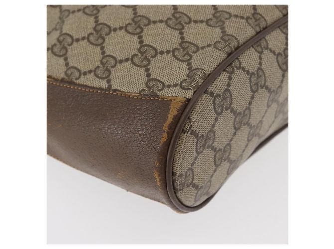 Borsa Sherry Line GG Supreme Web di GUCCI in PVC beige e oro 72 02 034 Auth 176268 D'oro - vista 9