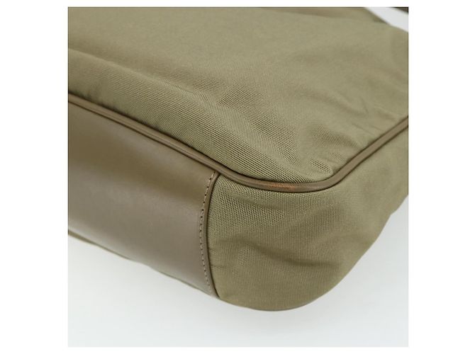 Borsa a Spalla GUCCI Bamboo Nylon 2way Khaki Argento 001 1638 Auth bs34731 Cachi - vista 17