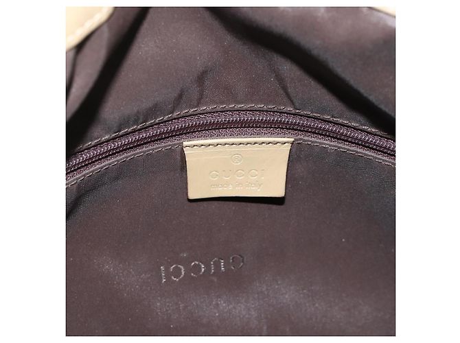 Borsa a Spalla GUCCI Bamboo Nylon 2way Khaki Argento 001 1638 Auth bs34731 Cachi - vista 18