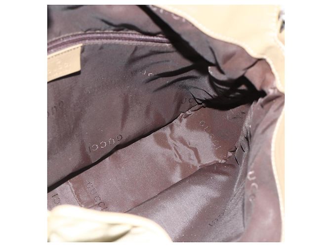 Borsa a Spalla GUCCI Bamboo Nylon 2way Khaki Argento 001 1638 Auth bs34731 Cachi - vista 19