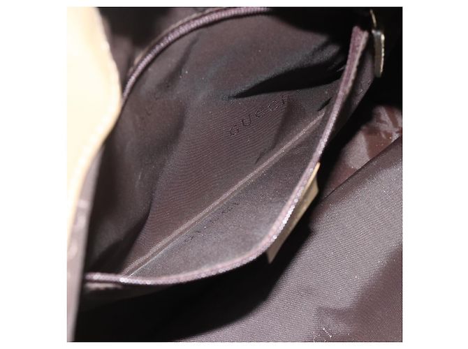 Borsa a Spalla GUCCI Bamboo Nylon 2way Khaki Argento 001 1638 Auth bs34731 Cachi - vista 22