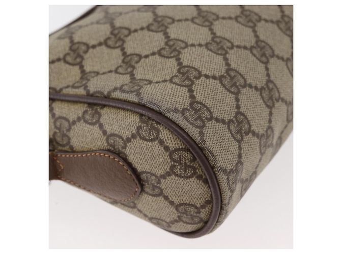 Borsa Sherry Line GG Supreme Web di GUCCI in PVC beige e oro 001 44 6655 Auth ep14411 D'oro - vista 16