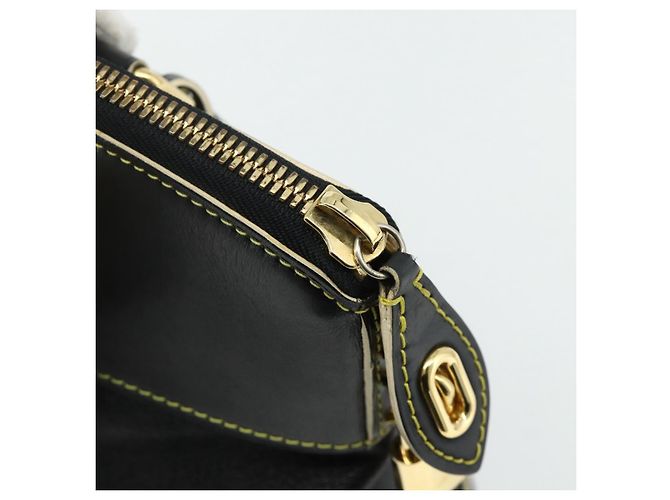 LOUIS VUITTON Borsa a Mano Suhari Lockit PM in Pelle Nera M91888 LV Auth ka4094A Nero - vista 10