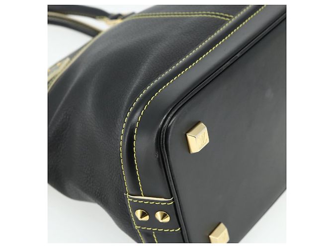LOUIS VUITTON Borsa a Mano Suhari Lockit PM in Pelle Nera M91888 LV Auth ka4094A Nero - vista 15