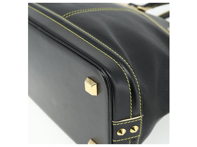 LOUIS VUITTON Borsa a Mano Suhari Lockit PM in Pelle Nera M91888 LV Auth ka4094A Nero - vista 16