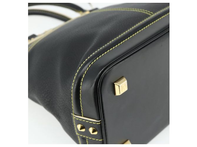 LOUIS VUITTON Borsa a Mano Suhari Lockit PM in Pelle Nera M91888 LV Auth ka4094A Nero - vista 17