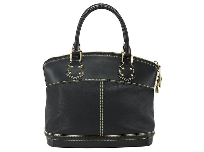 LOUIS VUITTON Borsa a Mano Suhari Lockit PM in Pelle Nera M91888 LV Auth ka4094A Nero - vista 2