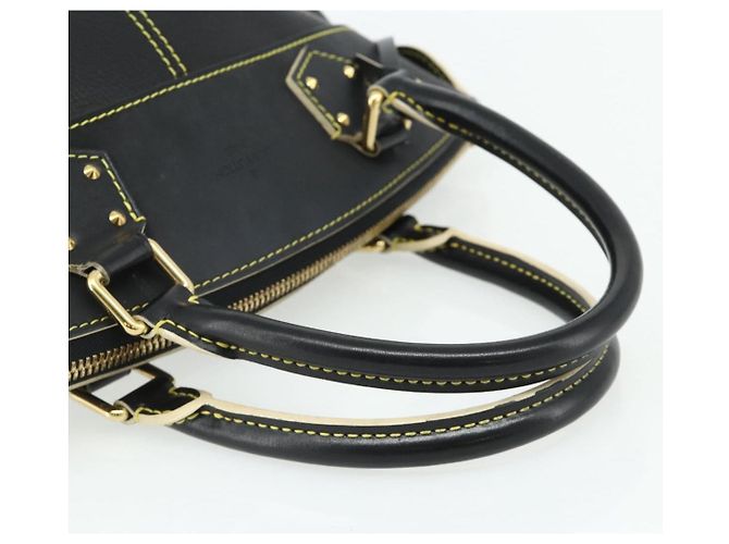 LOUIS VUITTON Borsa a Mano Suhari Lockit PM in Pelle Nera M91888 LV Auth ka4094A Nero - vista 7