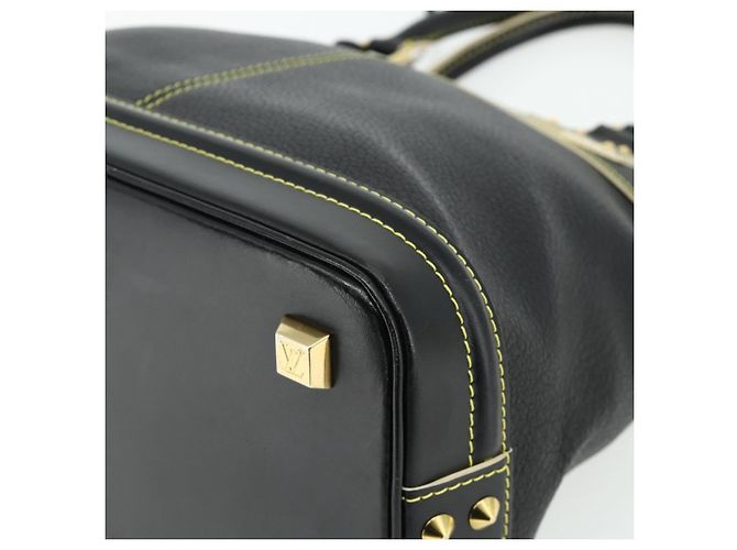 LOUIS VUITTON Borsa a Mano Suhari Lockit PM in Pelle Nera M91888 LV Auth ka4094A Nero - vista 8