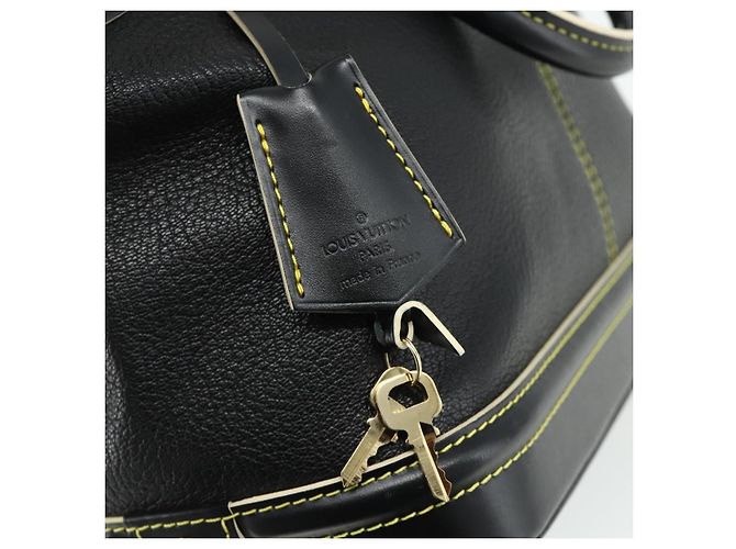 LOUIS VUITTON Borsa a Mano Suhari Lockit PM in Pelle Nera M91888 LV Auth ka4094A Nero - vista 9