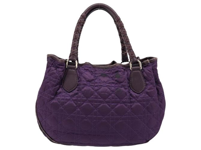 Borsa Canage in nylon viola argento autentica 176132 Christian Dior Porpora - vista 2