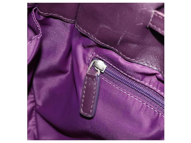 Borsa Canage in nylon viola argento autentica 176132 Christian Dior Porpora - vista 21