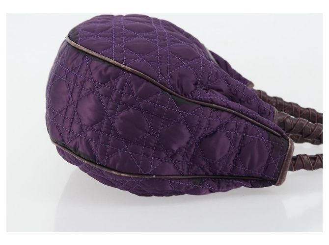 Borsa Canage in nylon viola argento autentica 176132 Christian Dior Porpora - vista 3