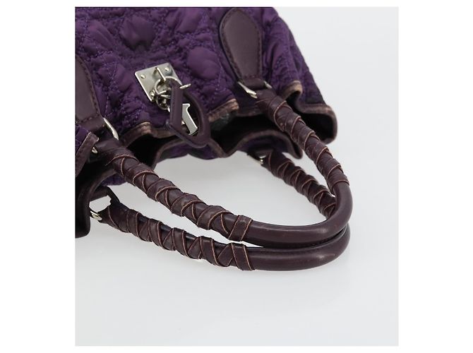 Borsa Canage in nylon viola argento autentica 176132 Christian Dior Porpora - vista 7