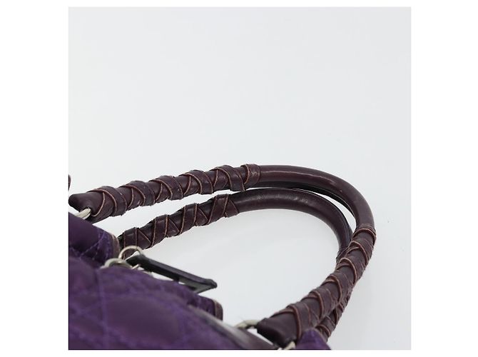 Borsa Canage in nylon viola argento autentica 176132 Christian Dior Porpora - vista 8