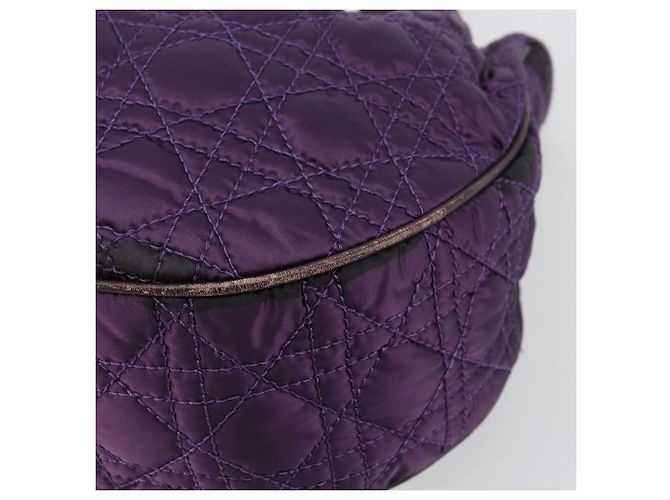 Borsa Canage in nylon viola argento autentica 176132 Christian Dior Porpora - vista 9
