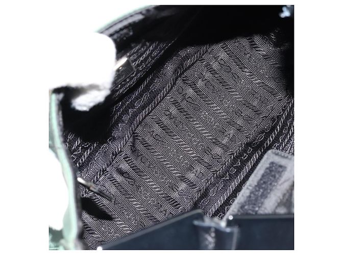 Sac à épaule PRADA en nylon vert argent authentique bs34473 Argenté - vue 11