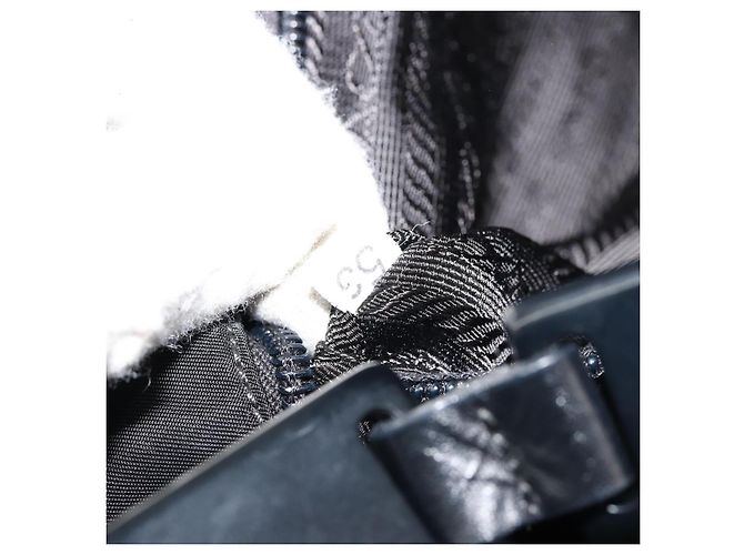 Sac à épaule PRADA en nylon vert argent authentique bs34473 Argenté - vue 12