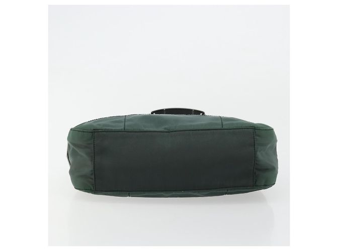 Sac à épaule PRADA en nylon vert argent authentique bs34473 Argenté - vue 5