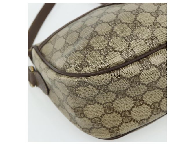 Borsa Gucci GG Supreme Web Sherry Line PVC Beige Oro 89 02 077 Auth bs34659 D'oro - vista 15