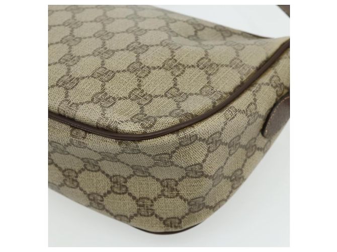 Borsa Gucci GG Supreme Web Sherry Line PVC Beige Oro 89 02 077 Auth bs34659 D'oro - vista 16