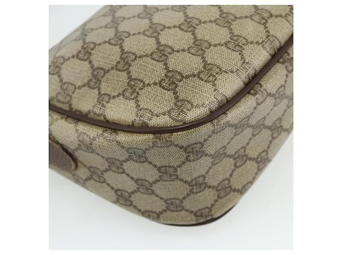 Borsa Gucci GG Supreme Web Sherry Line PVC Beige Oro 89 02 077 Auth bs34659 D'oro - vista 17