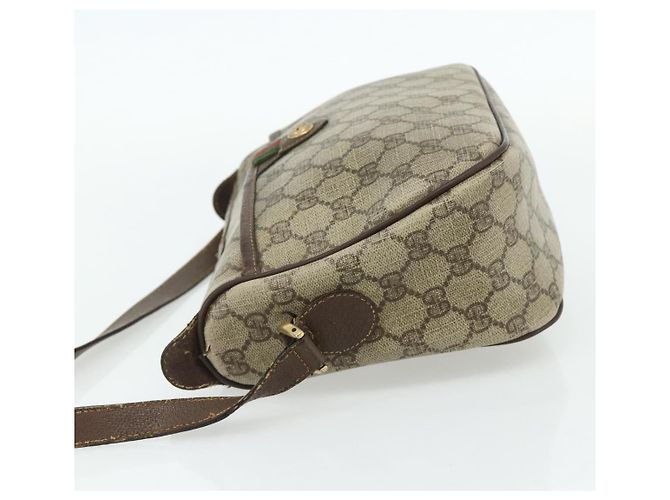 Borsa Gucci GG Supreme Web Sherry Line PVC Beige Oro 89 02 077 Auth bs34659 D'oro - vista 3