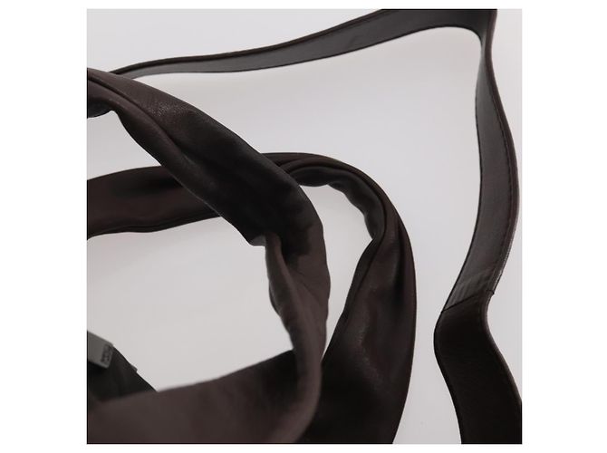 Borsa da lavoro LOEWE in nylon 2 vie marrone argento autentica bs34429 - vista 10