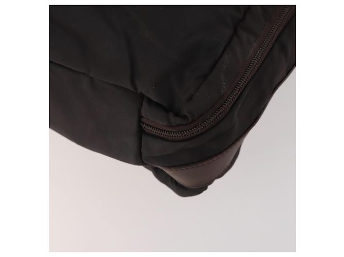 Borsa da lavoro LOEWE in nylon 2 vie marrone argento autentica bs34429 - vista 17