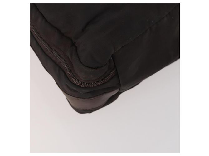 Borsa da lavoro LOEWE in nylon 2 vie marrone argento autentica bs34429 - vista 18